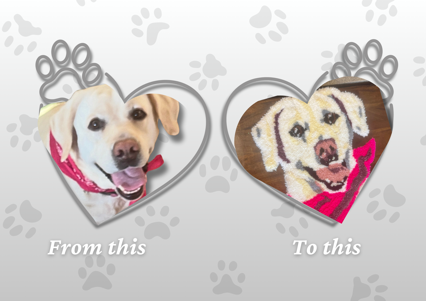 Custom Made Pet Portrait Rugs