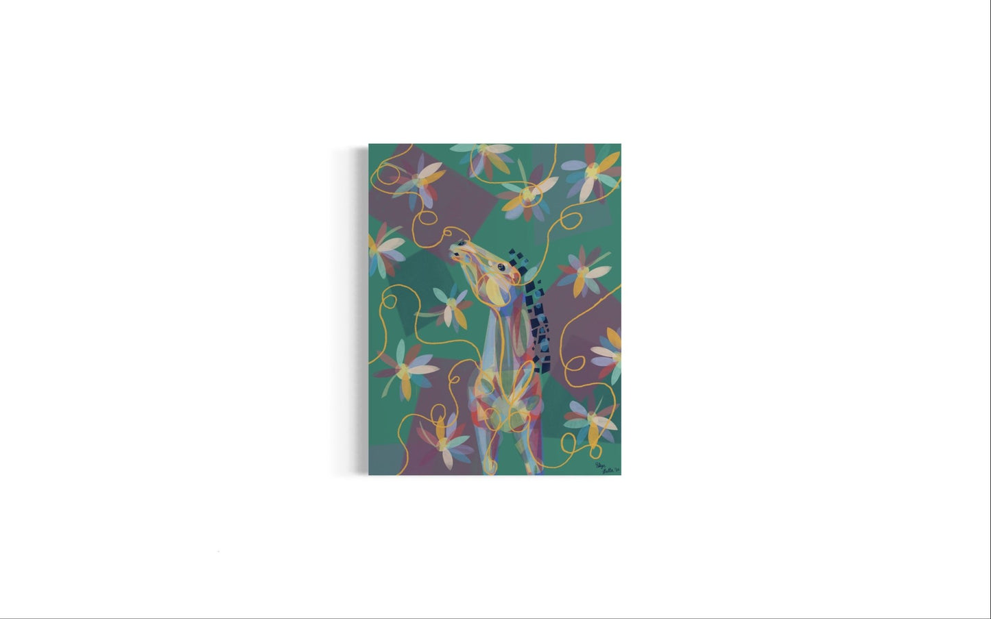 Floral Foal Folly (Garden Green) - Skye Bella Art